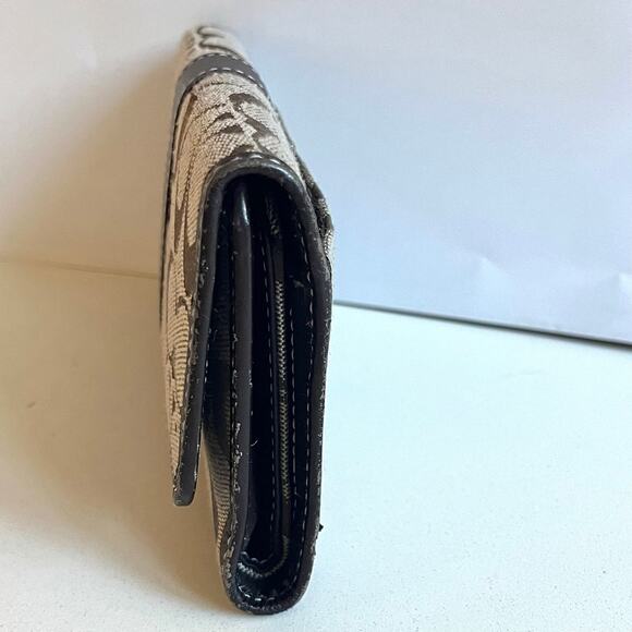 COACH 2 ITEMS! Signature Brown Long Wallet AND Checkbook, Cash Holder - Picture 10 of 13